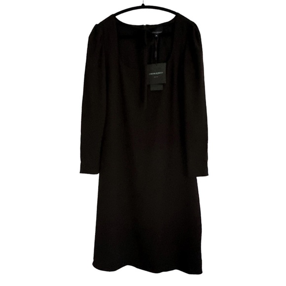 Nwt Cynthia Rowley Waverly Crepe Tie Neck Dress - Picture 9 of 12